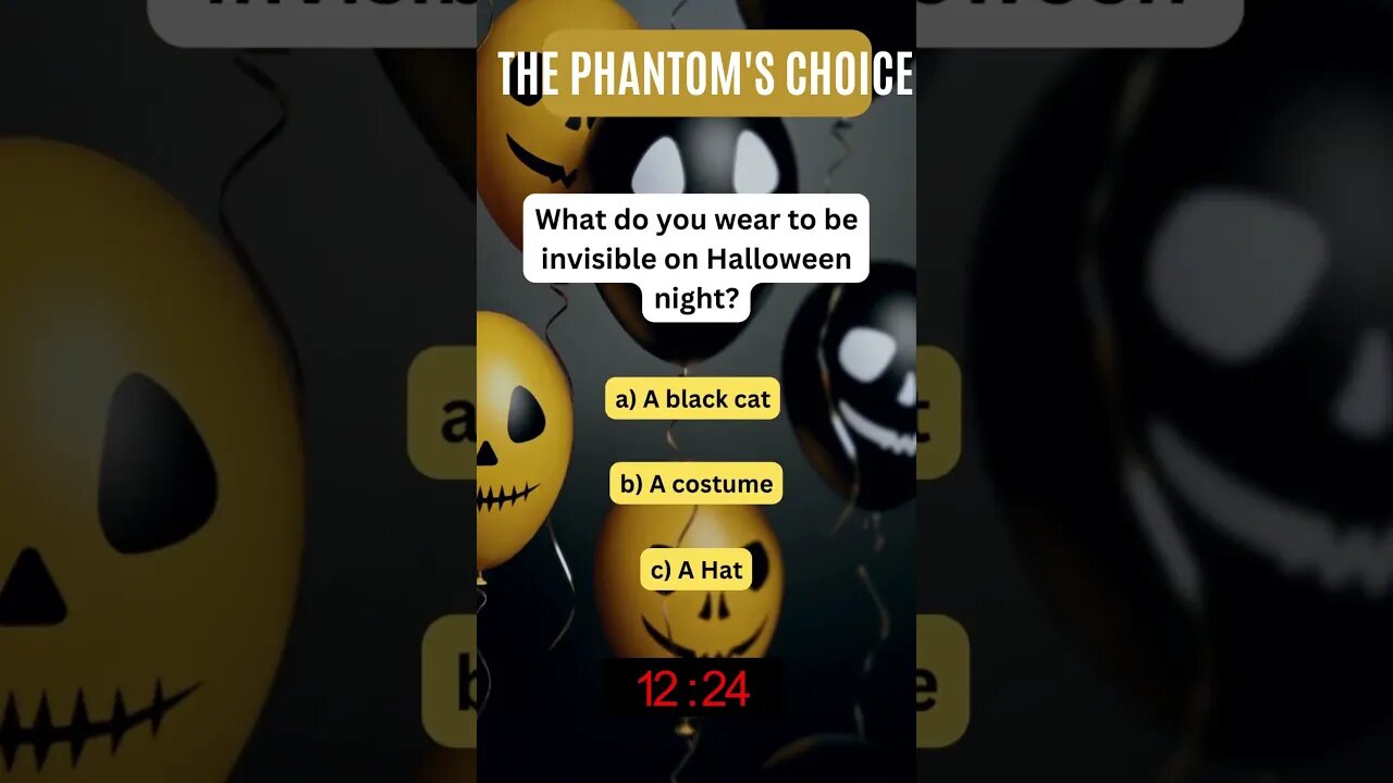 Spooky Halloween Riddle Challenge 🎃 Can You Solve It? The Phamtom's Choice #Shorts