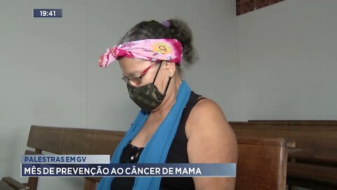 Palestras em GV: mês de prevenção ao cancêr de mama