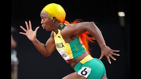 Slideshow show tribute to Shelly-Ann Fraser-Pryce.