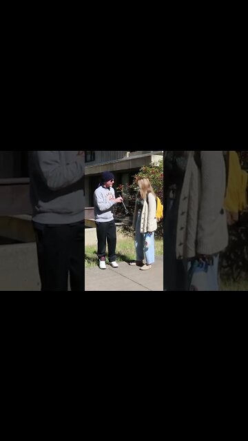 College Student Leaves Interview