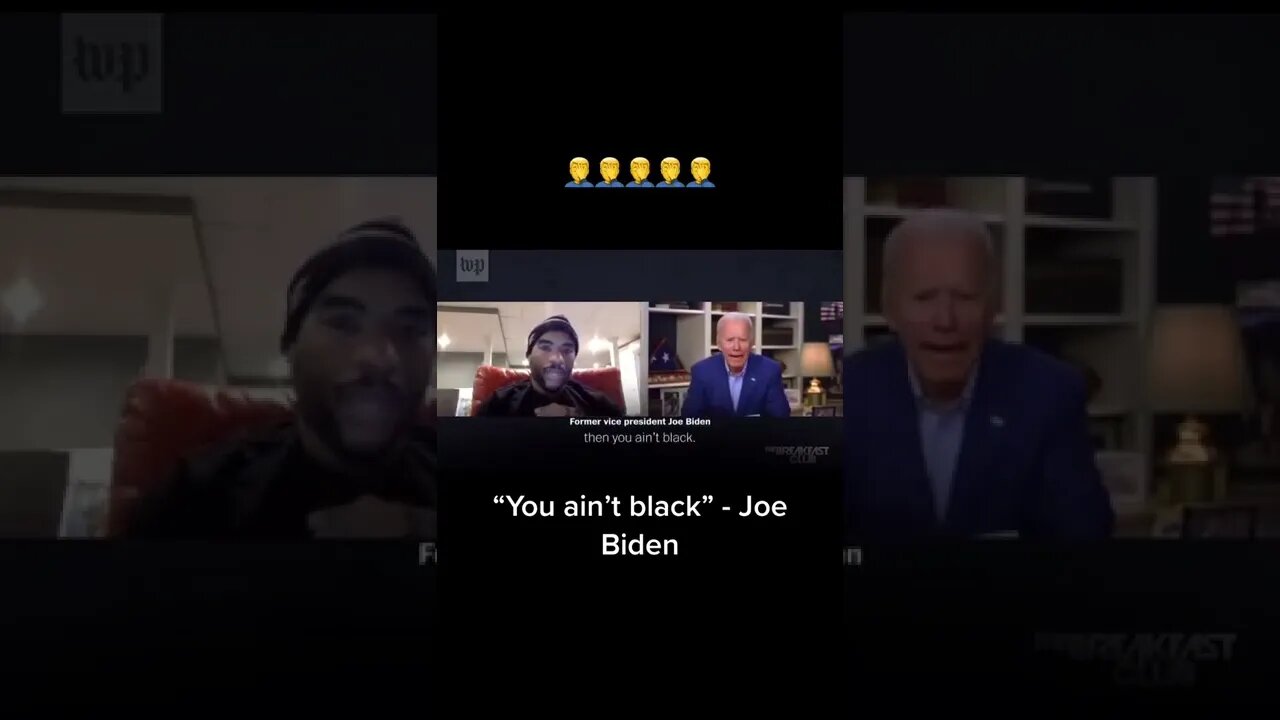 You Ain't Black #joebiden #fjb #letsgobrandon