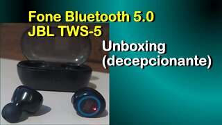 JBL TWS-5 - Fones Bluetooth 5.0 - Unboxing decepcionante