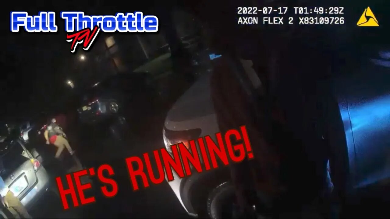 Sheriffs Foot Pursue A Teen Running From A Police Stop!