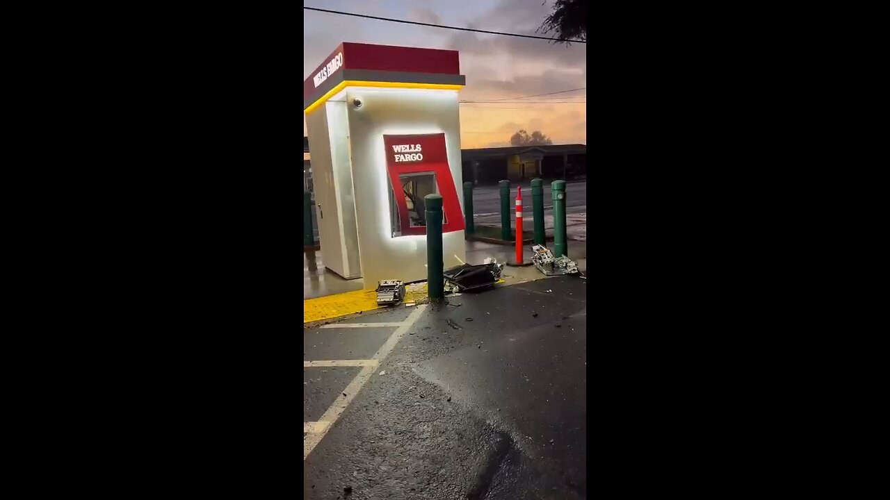 Someone actually stole an entire ATM at WF in California!