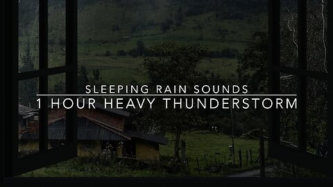 Rain Sounds For Sleeping - 99% Instantly Fall Asleep With Rain And Thunder Sound At Night