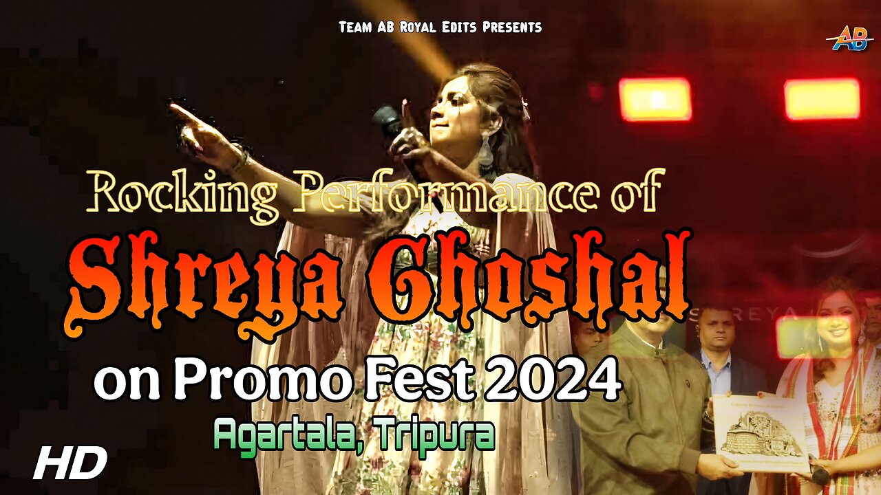 Mesmerizing Singing Performance by @ShreyaGhoshalOfficial | Tripura Promo Fest 2024 | AB Royal Edits