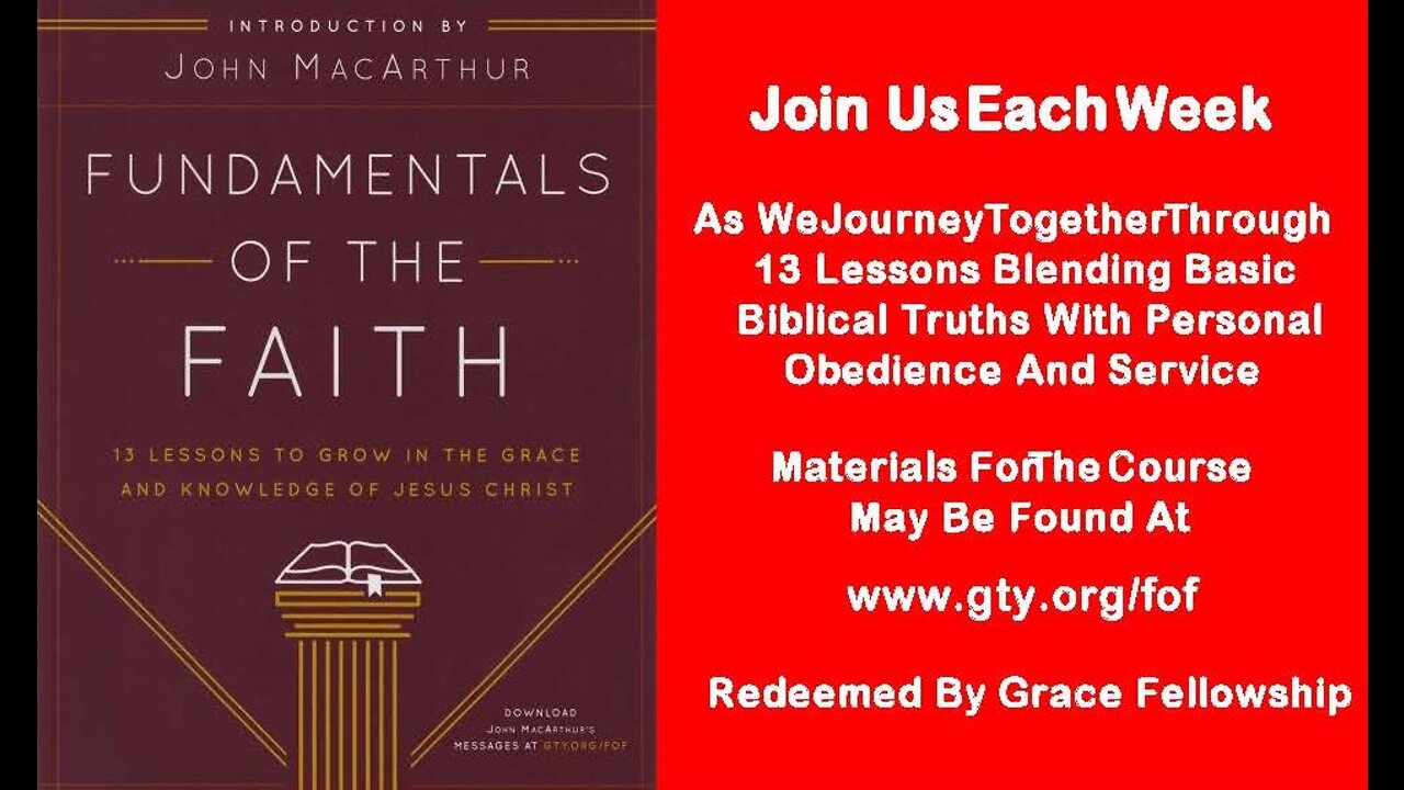 Fundamentals Of The Faith - Lesson 11 – Evangelism and the Believer