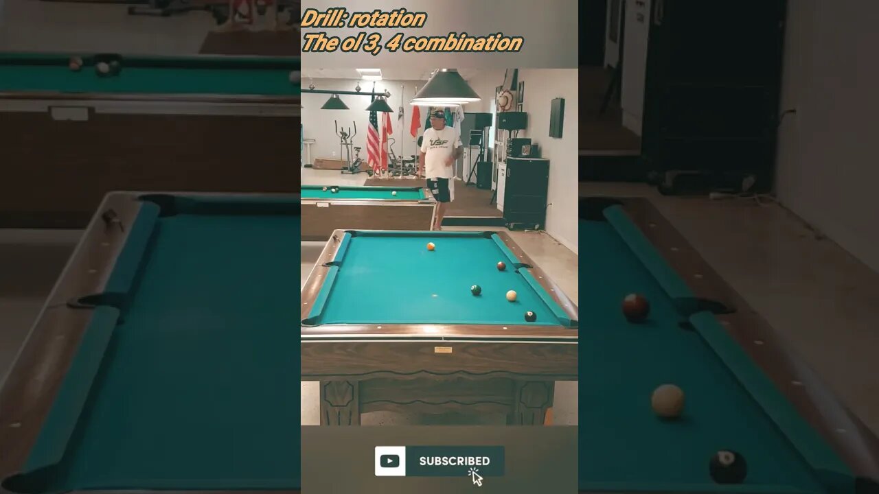 the ol 3, 4 combination #drill #9ball