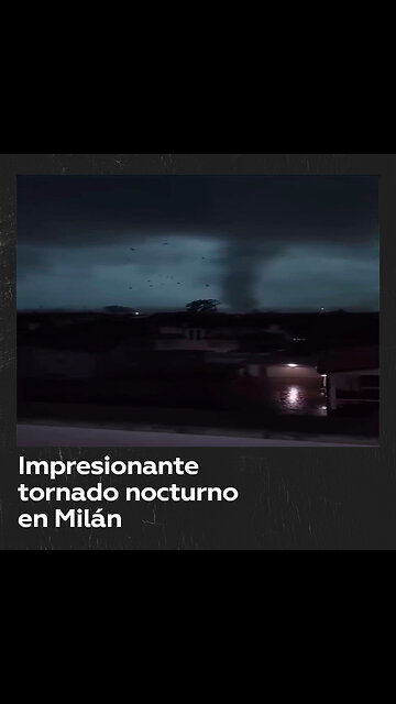 Gran tornado golpea la ciudad de Milán