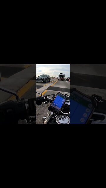 Riding on Mackinac Bridge