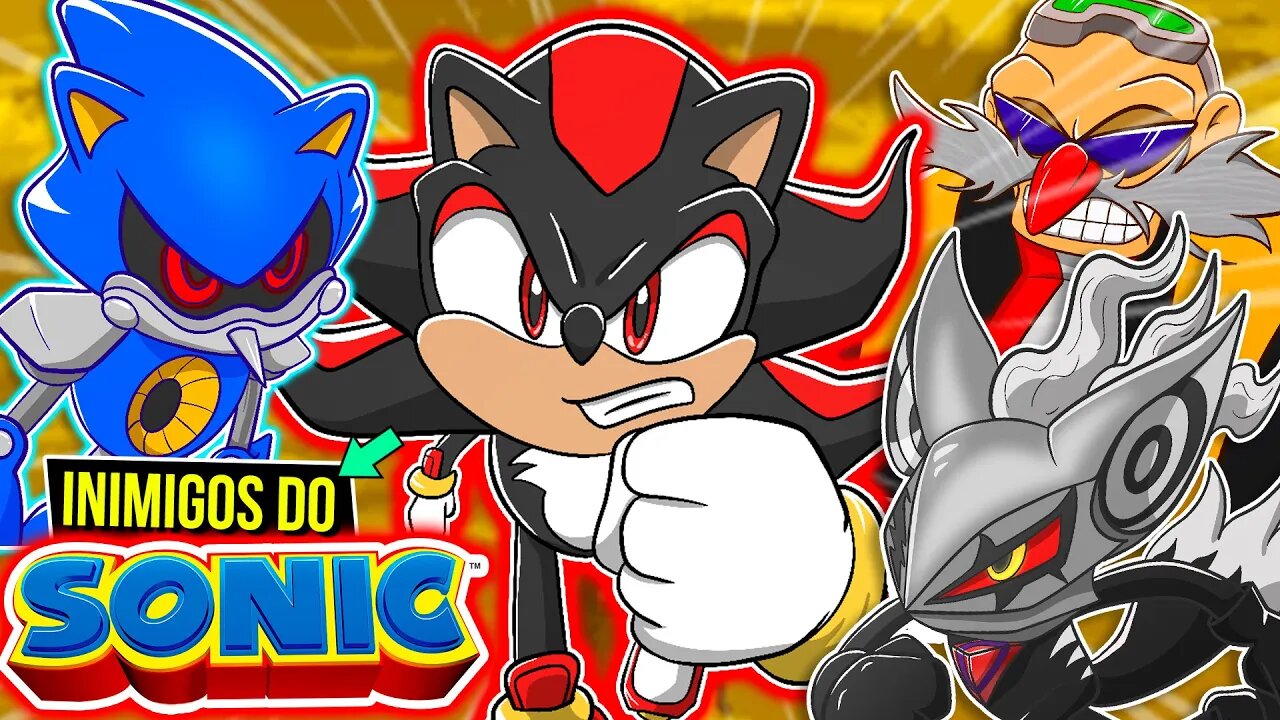 Todos os INIMIGOS dos JOGOS SONIC