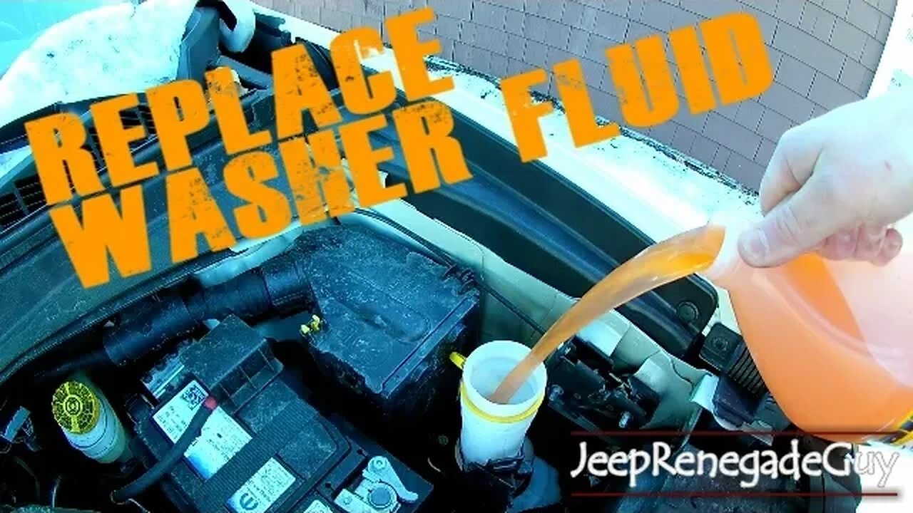 How to Refill Windsheild Washer Fluid on Jeep Renegade DIY