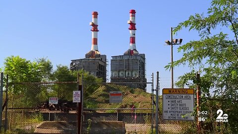 End of an era: Former C.P. Crane Power Station imploded