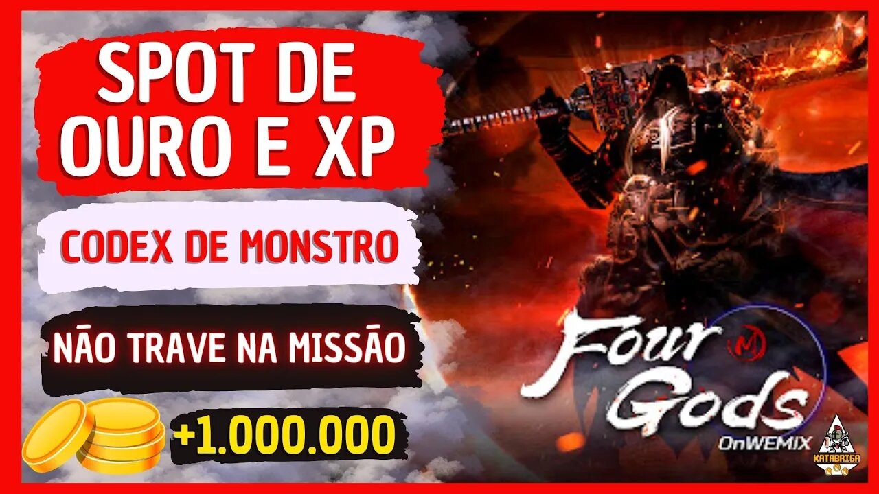 FOUR GODS SPOT DE OURO, EXP, E CODEX GALERIA DE MONSTRO