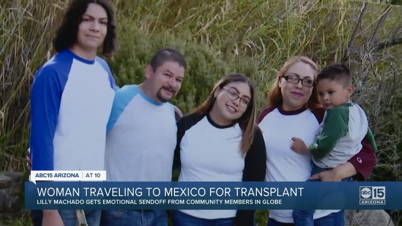 Arizona woman traveling to Mexico for transplant