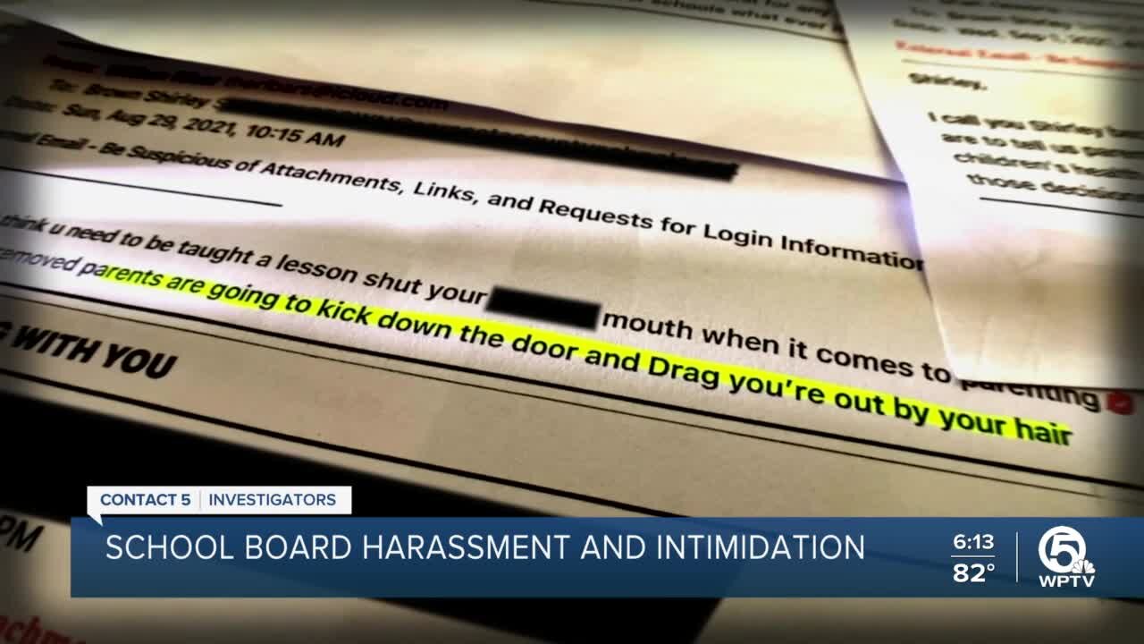 School board members believe ongoing threats, harassment are part of an organized effort