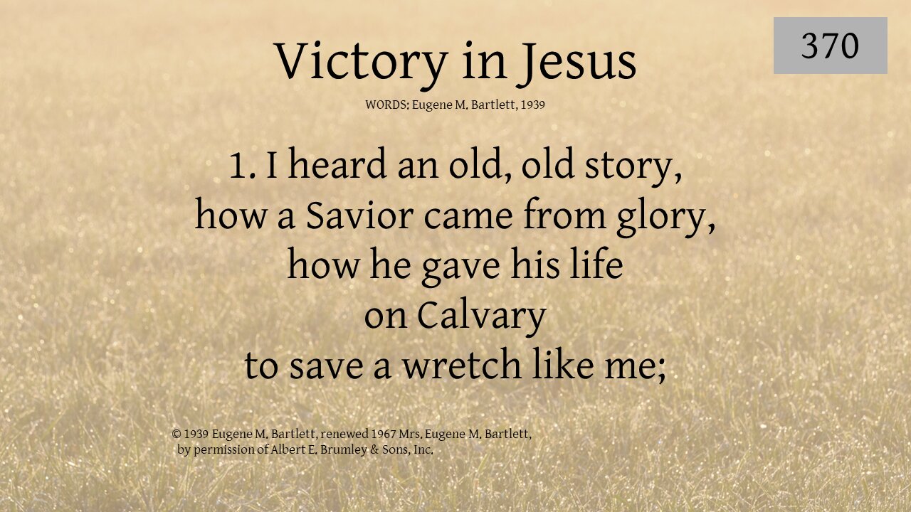 Victory in Jesus