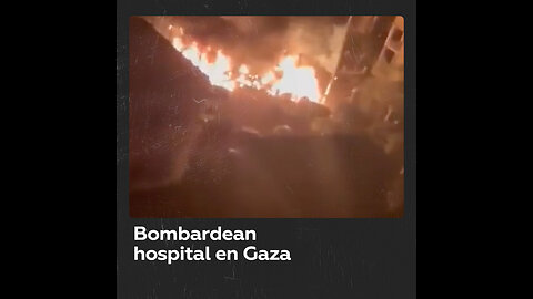 Difunden supuesto momento del ataque contra un hospital en Gaza