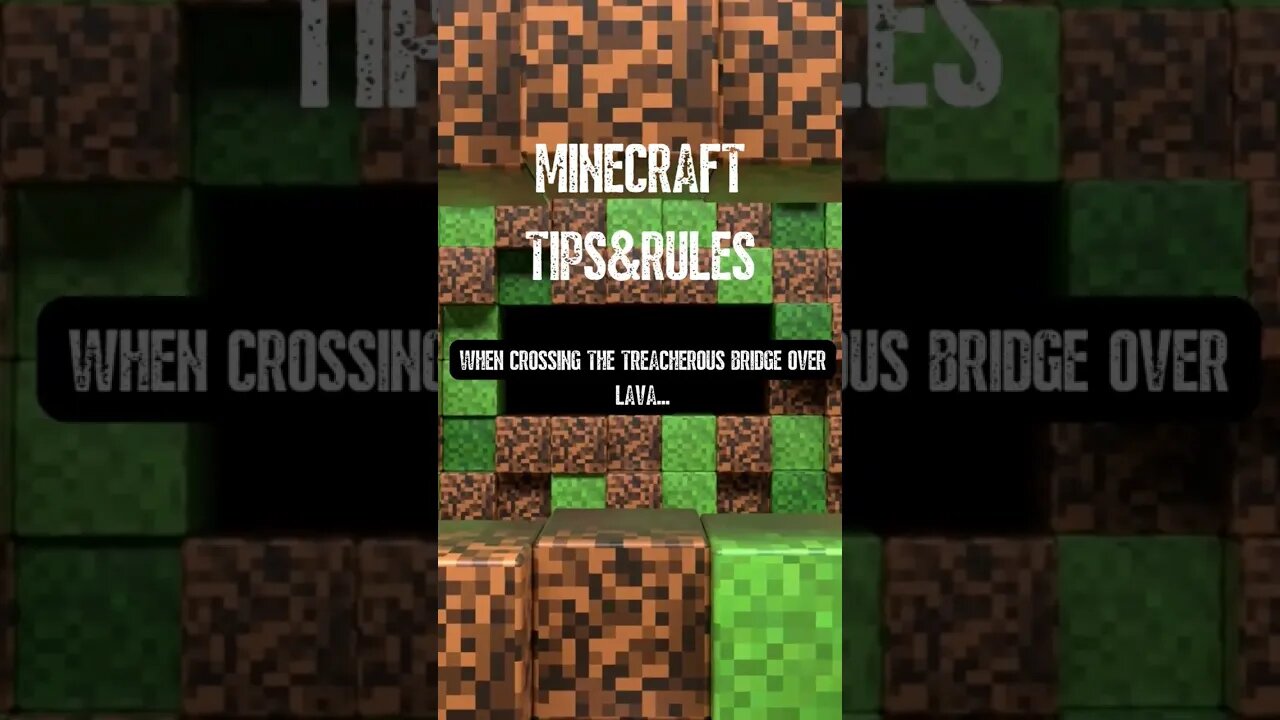 Minecraft Tips and Rules | EP 8 | #shortvideo #minecraft #shorts #short