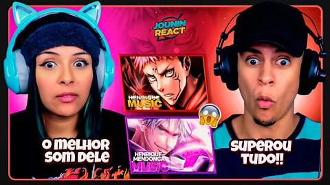 2 EM 1 - HENRIQUE MENDONÇA | Rap do Satoru Gojo & ITADORI YUJI | [React em Casal] 🔥