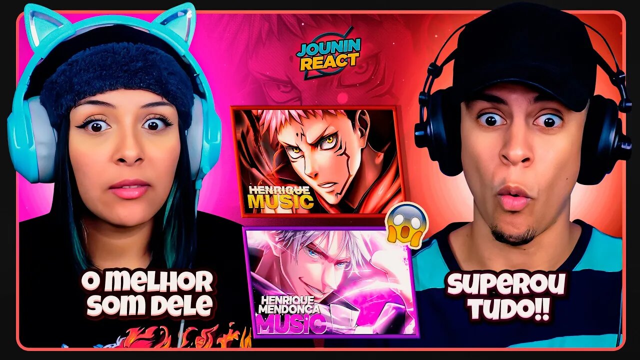 2 EM 1 - HENRIQUE MENDONÇA | Rap do Satoru Gojo & ITADORI YUJI | [React em Casal] 🔥