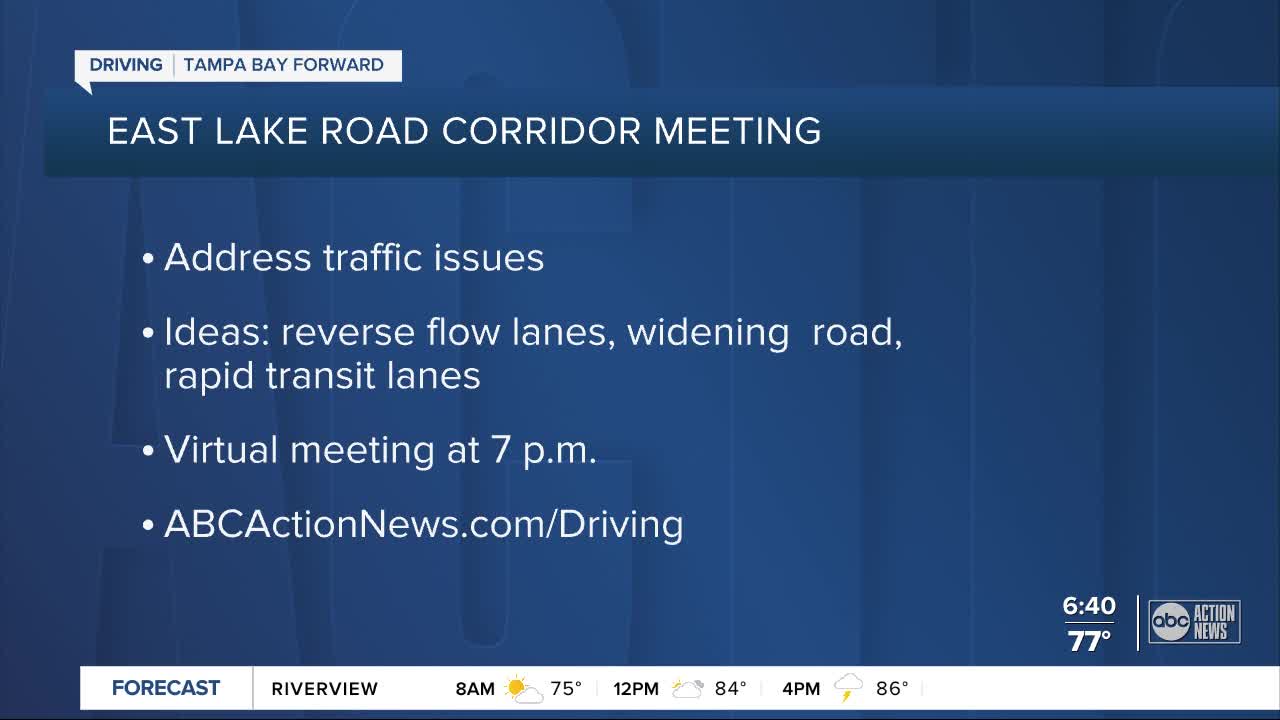 Neighborhood meeting hopes to discuss ideas for East Lake corridor traffic issues