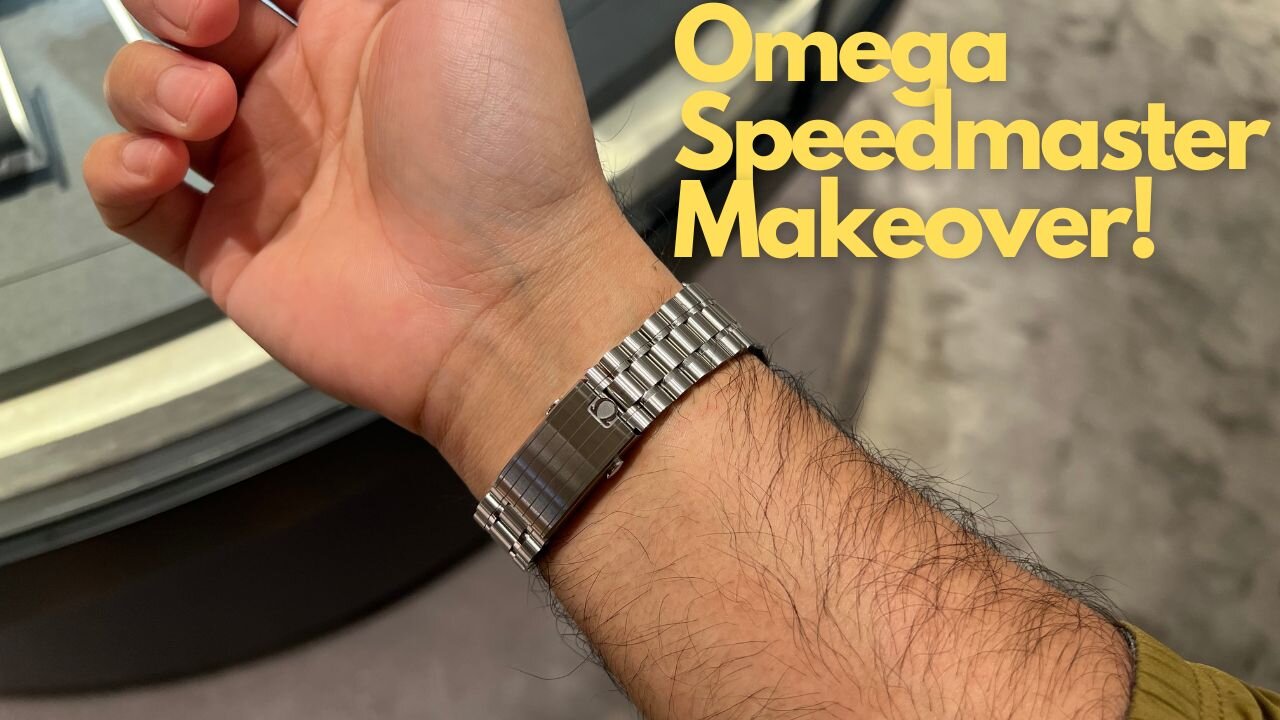 Speedmaster on a seatbelt! | OEM Black leather strap