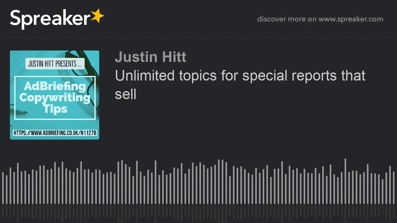 Unlimited Topics for Special Reports that Sell | M1111A