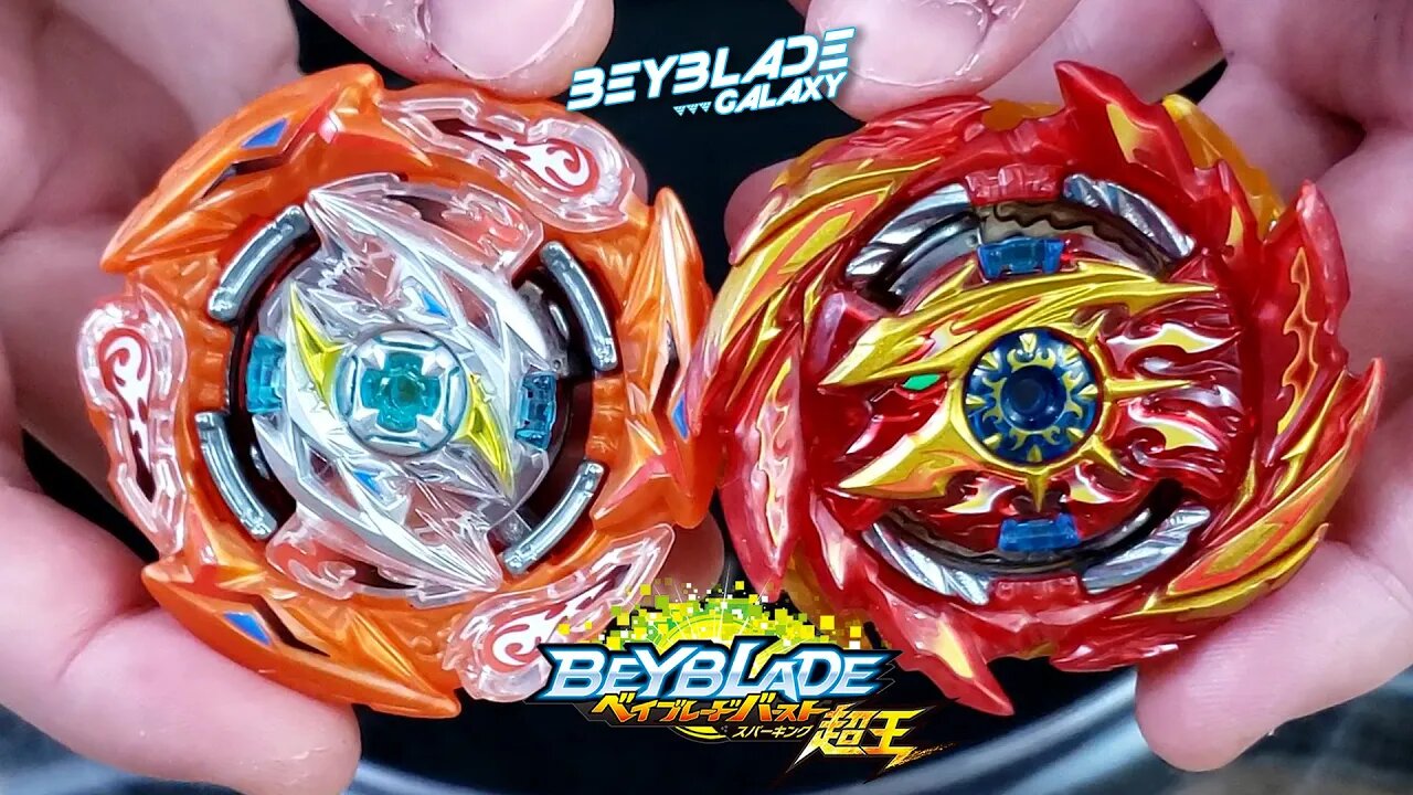 GLIDE RAGNARUK .Wh.R 1S vs SUPER HYPERION .Xc 1A - Beyblade Burst ベイブレードバースト