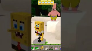 Bob Esponja no minecraft 😱😱😱😱 #shorts #youtubeshorts #gaming #minecraftshorts #shorts #like