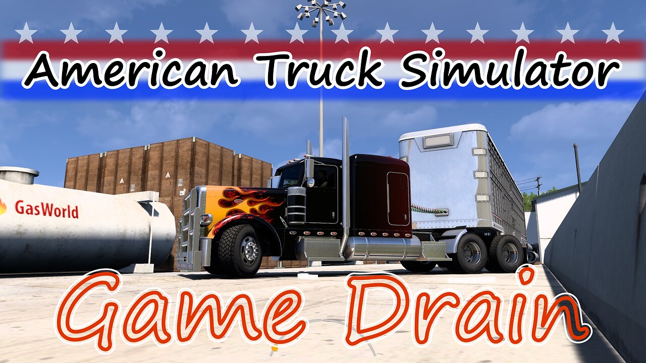 Listening to interesting shtuff. The Art of Backing: driving Peterbilt in American Truck Simulator