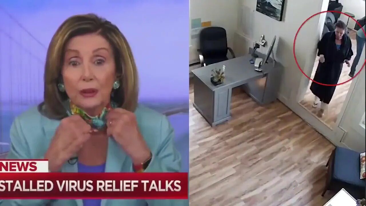 No Mask Nancy Pelosi's covid hypocrisy caught on tape!