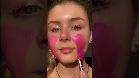 pink glitter#skincare #asmr #skincareroutine #satisfying