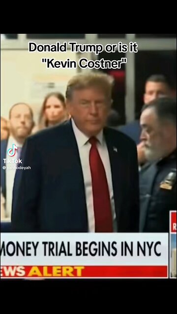 Kevin Costner playing Donald Trump