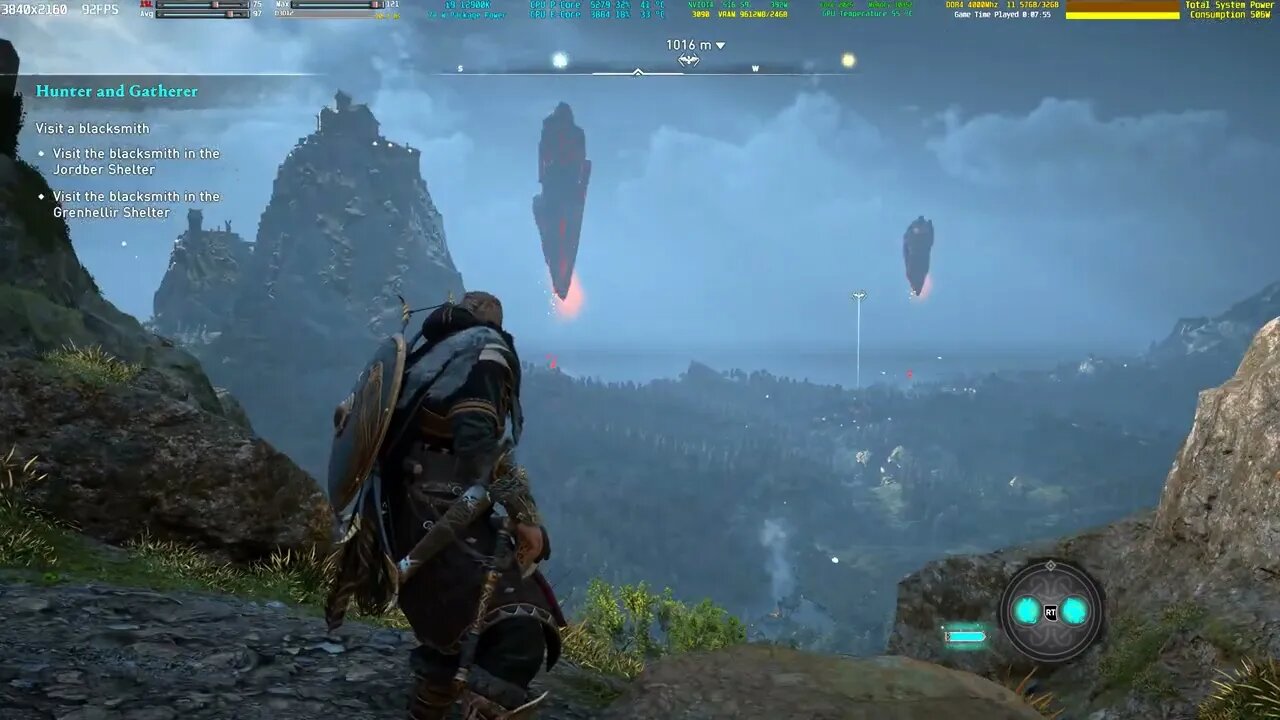 Assassin's Creed Valhalla Ragnarok PC 4k rtx 3090 12900k 5300mhz