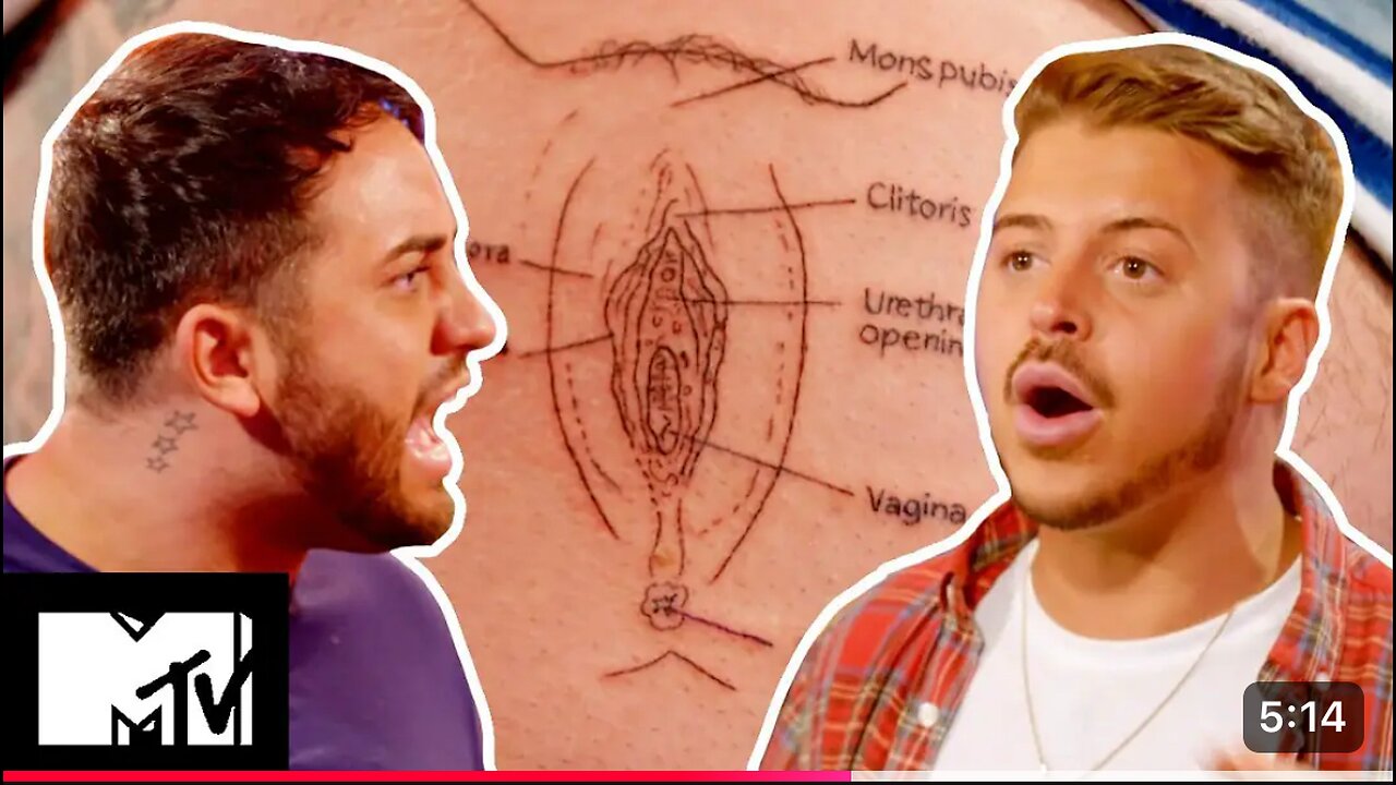 Ryan Ruckledge Kicks BF Hughie Maughan In The Balls Over Gold Digger Tatt | Just Tattoo Of Us 308