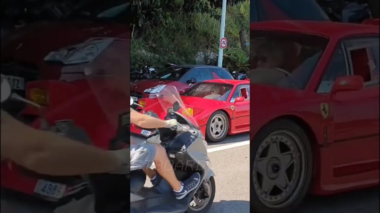 👌🔥INSANE Ferrari F40 idling. Bumper to bumper traffic in F40 TOTAL BOSS! #ferrari #f40