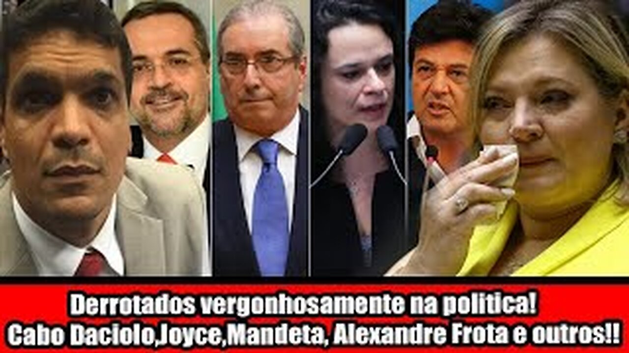 Derrotados vergonhosamente na politica! Cabo Daciolo,Joyce,Mandeta, Alexandre Frota e outros!