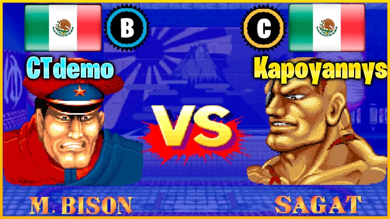 Street Fighter II': Champion Edition (CTdemo Vs. Kapoyannys) [Mexico Vs. Mexico]