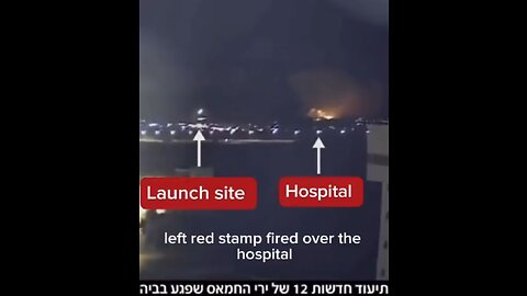 Israel Releases Proof Terrorist Missile Hit Hospital in Gaza