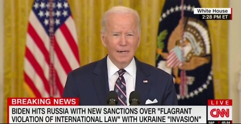 Biden on Russia Conflict: ‘Defending Freedom Will Have Costs for Us as Well and Here at Home’