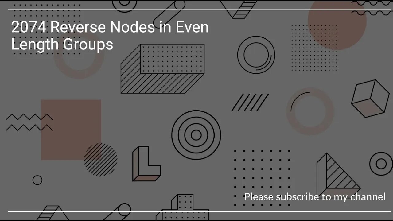 2074 Reverse Nodes in Even Length Groups