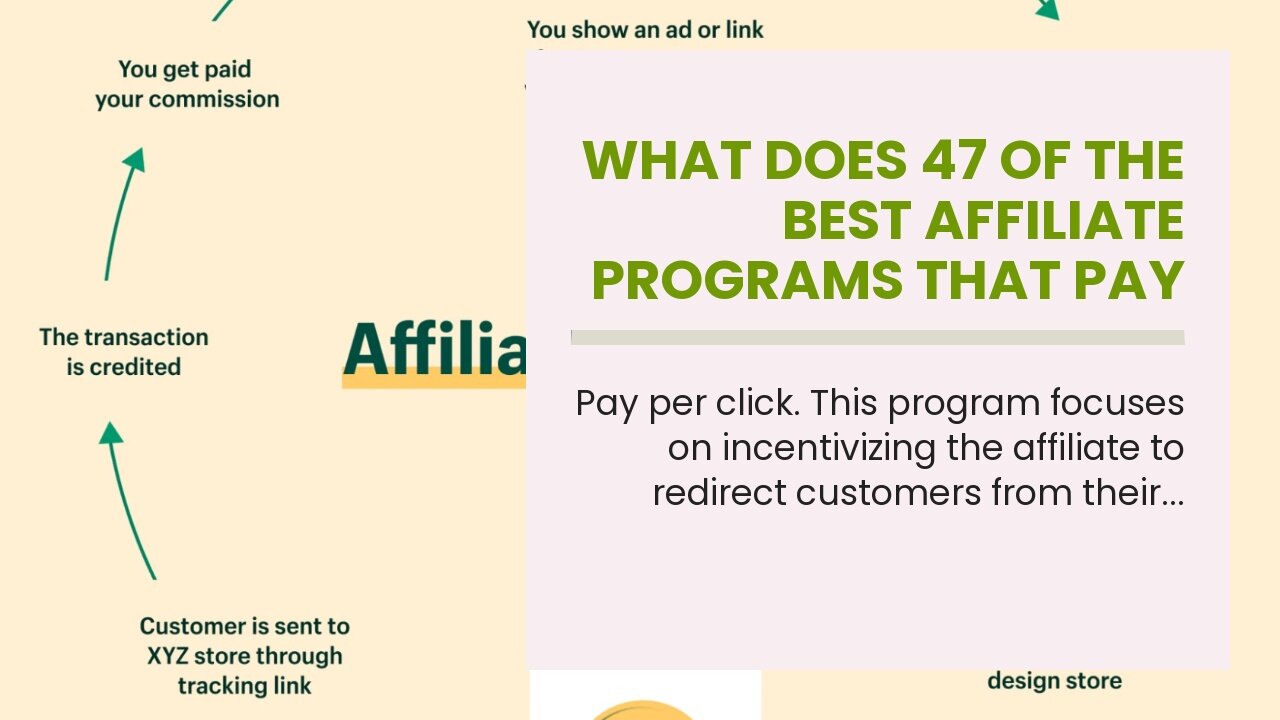 What Does 47 of the Best Affiliate Programs That Pay the Highest Do?