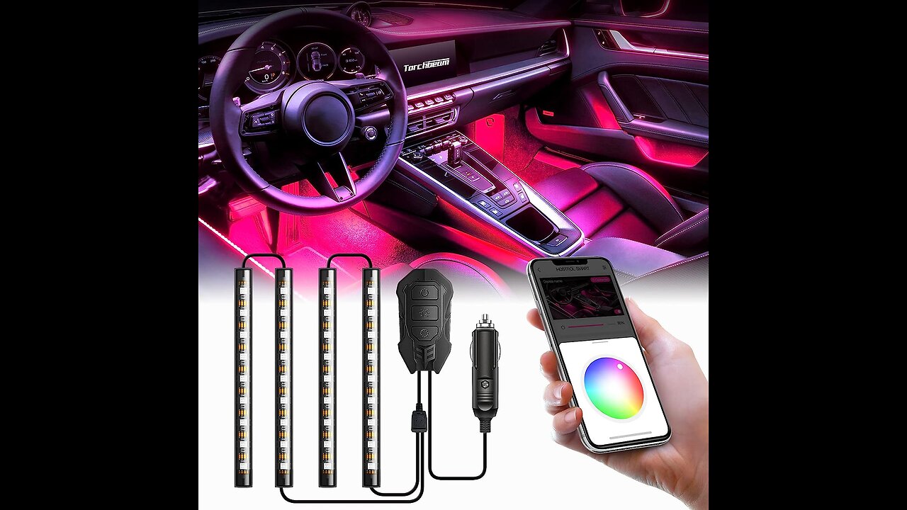 Introducing the Torch beam Interior LED Light for Car:Accessory for Any Car Enthusiast!