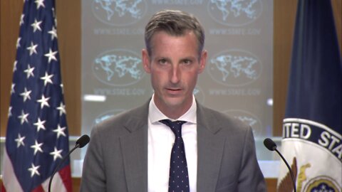 Spokesperson Ned Price leads the Department Press Briefing, at the Department of State.