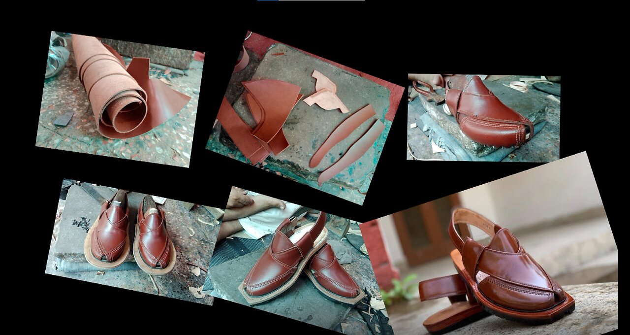 Hand Made shoe making process peshawari chappal kahiri