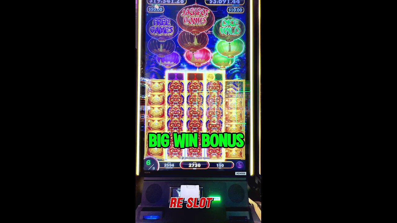 Extreme Wild LANTERNS Slot Machine BONUS! #reslot #slotmachine #bonus #shorts #bigwin