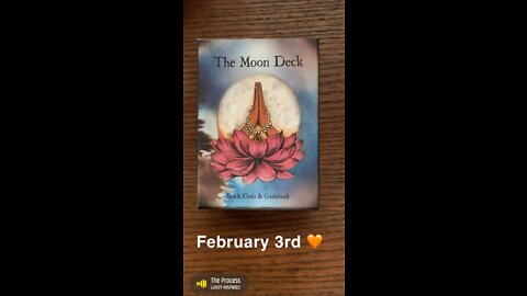 February 3rd oracle card: the process