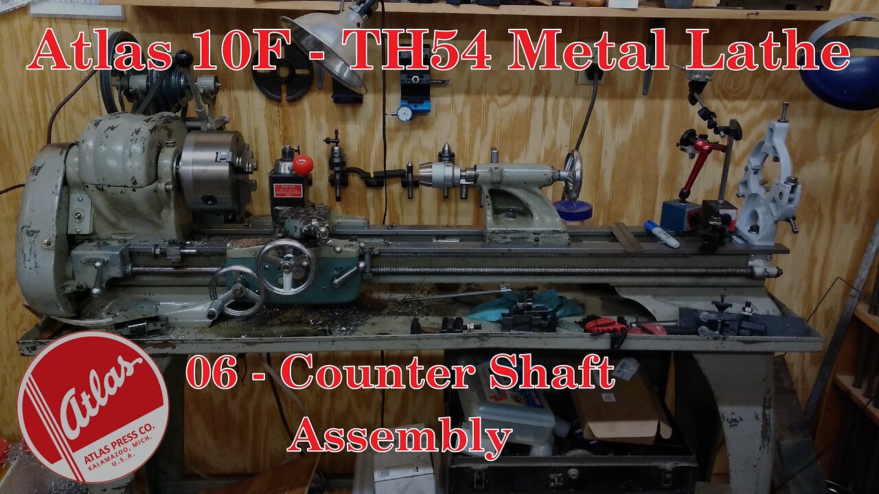 Atlas 10F Lathe - TH54 - 06 - Counter Shaft Assembly