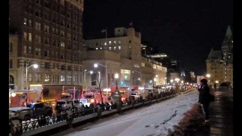 Canadian Freedom Convoy Officially Rolls Into Ottawa, Canada, Completely Halting Most Travel